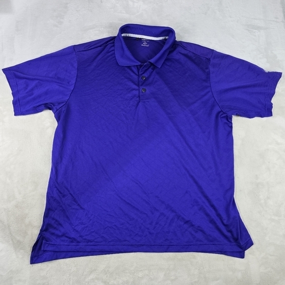 adidas Other - Adidas Golf Clima CoolMens Short Sleeve Purple Striped Polo Shirt Size 2XL